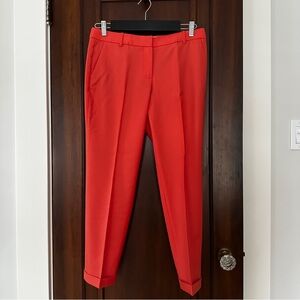 J. Crew Café Capri in Bold Orange